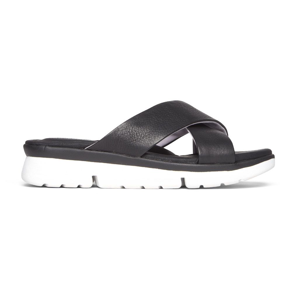 Rockport Sandals For Womens Black - R-Evolution - JX4170325